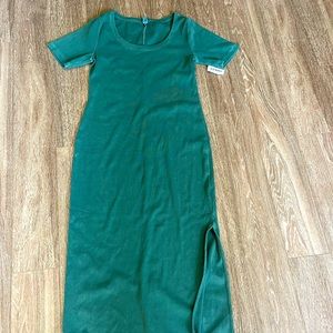 Old Navy Green Ribbed Tshirt Maxi